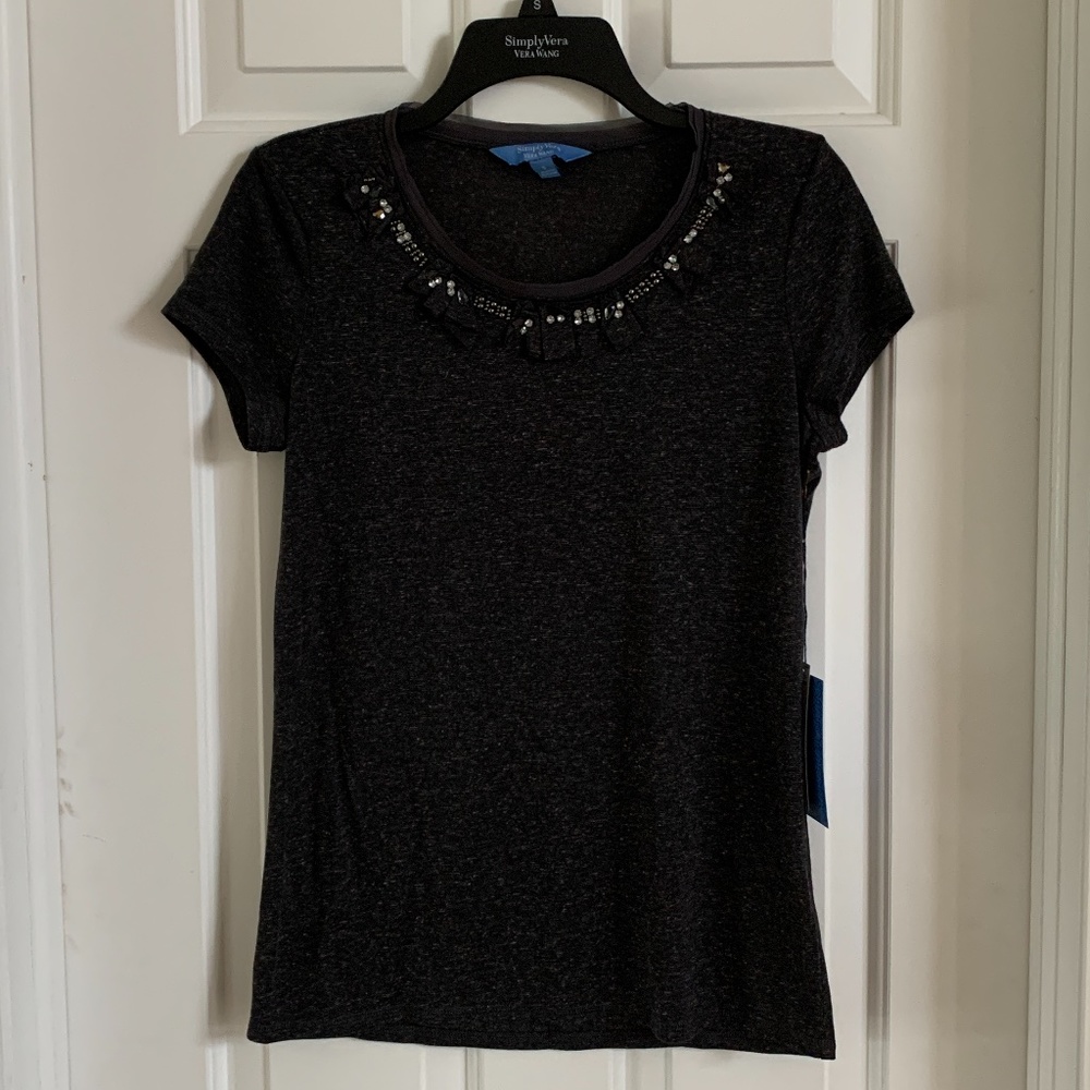 NWT Vera Wang Short Sleeve Top